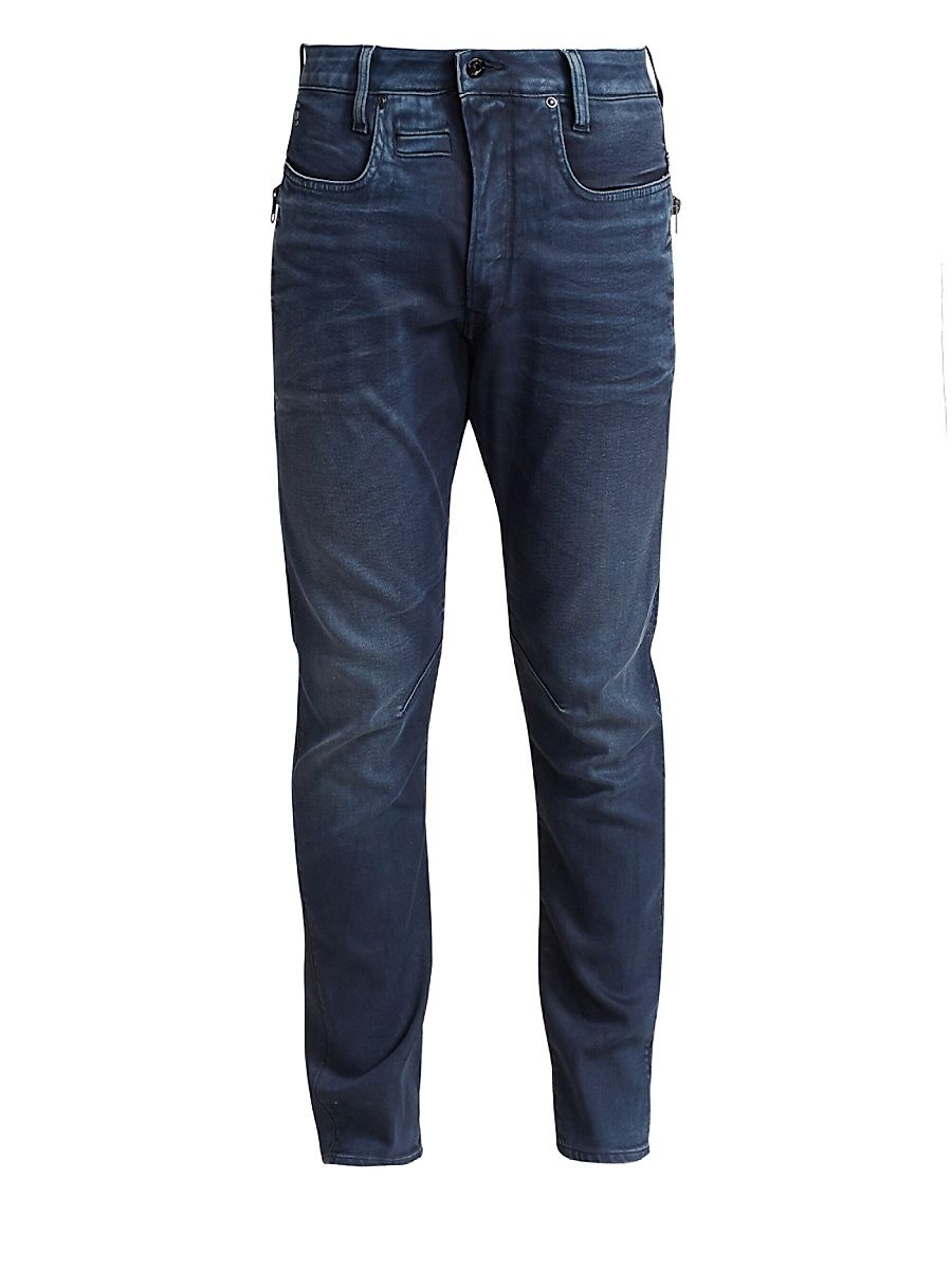 Men's Staq 3D Slim Zip Jeans - Vintage Dark - Size 36