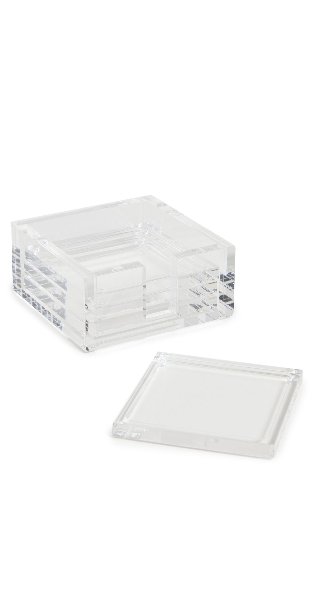 Tizo Design Tizo Design Clear Acrylic Coasters Clear One Size