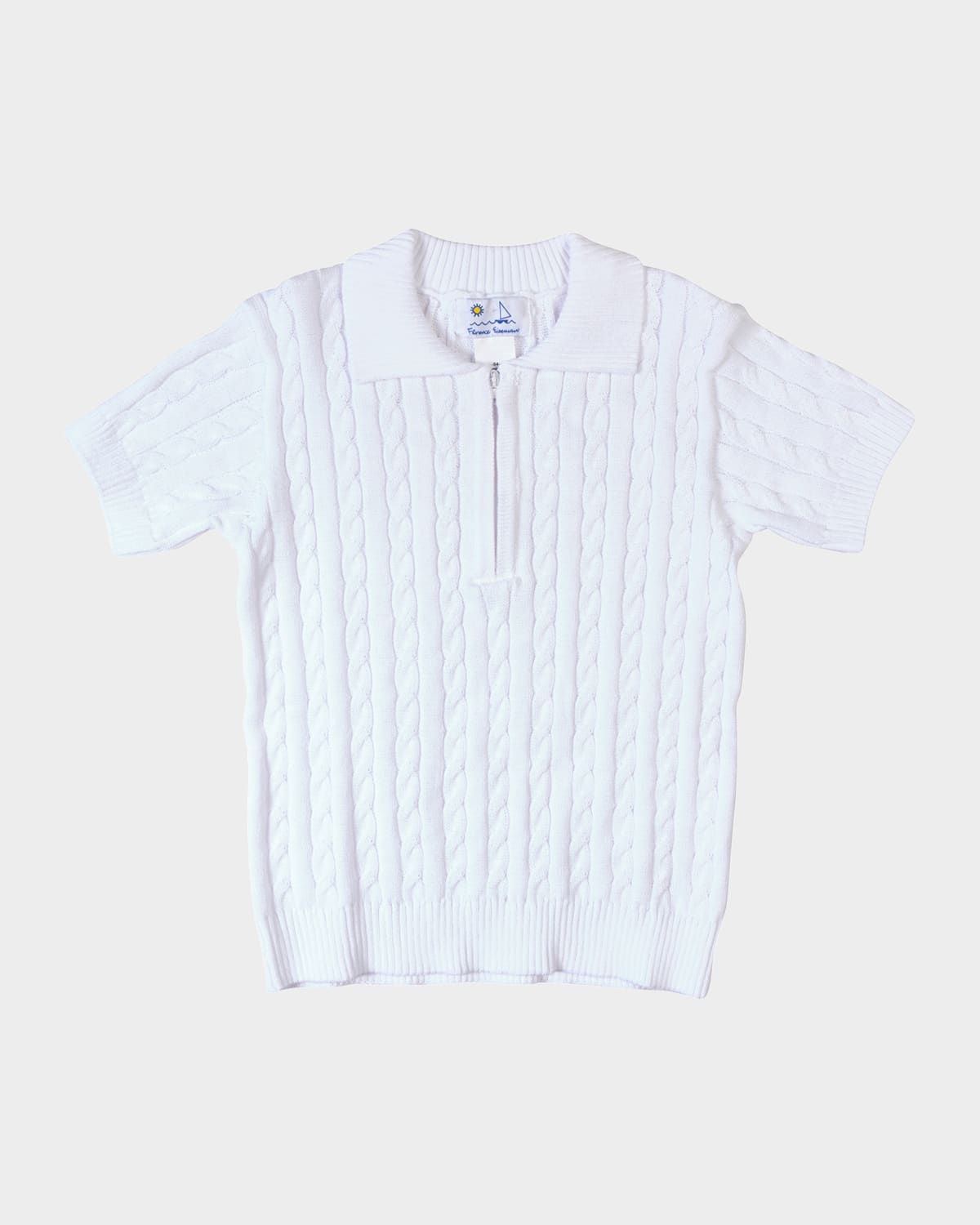 Boy & apos;s Short-Sleeve Polo Cable Sweater, Size 2T-4