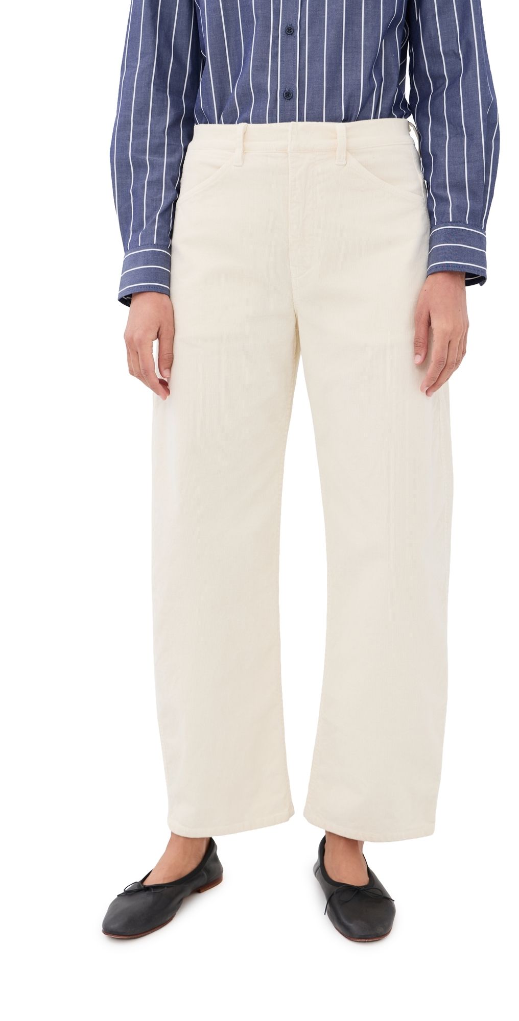 Nili Lotan Tribeca Corduroy Pants Stone 12