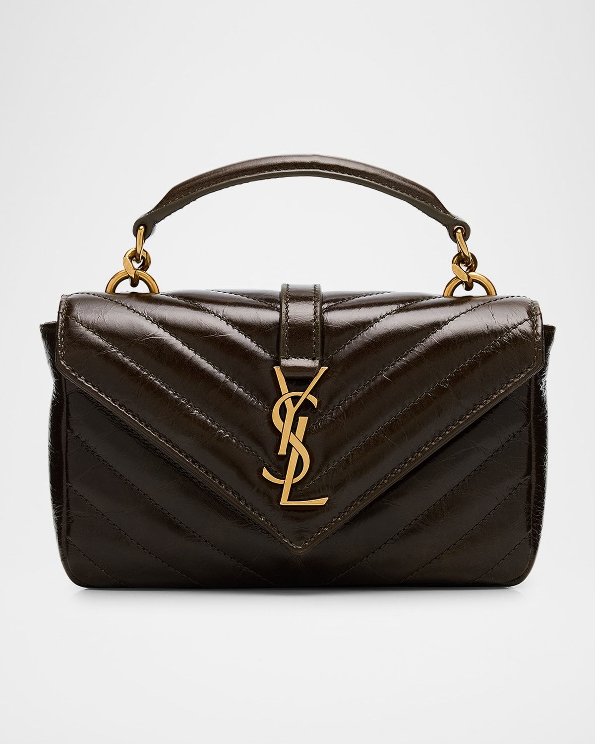 College Mini YSL Quilted Crossbody Bag
