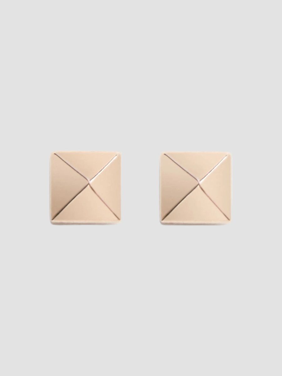 Valentino Women's Rockstud Metal Earrings - Platinum