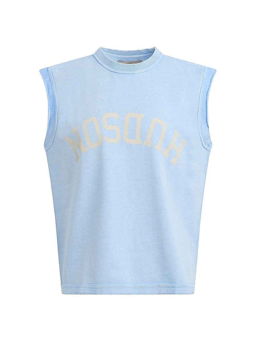 Men's Leo Cut-Off T-Shirt - Blue Storm - Size XXL