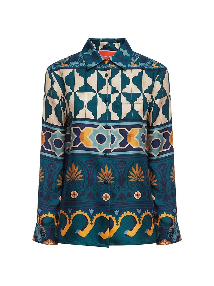 Women's Boy Shirt - Emerald - Size XXS