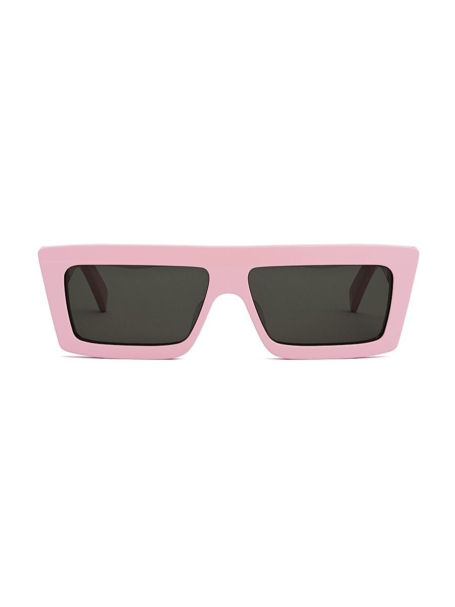 Women's Monochrome 57MM Rectangle Sunglasses - Shiny Pink