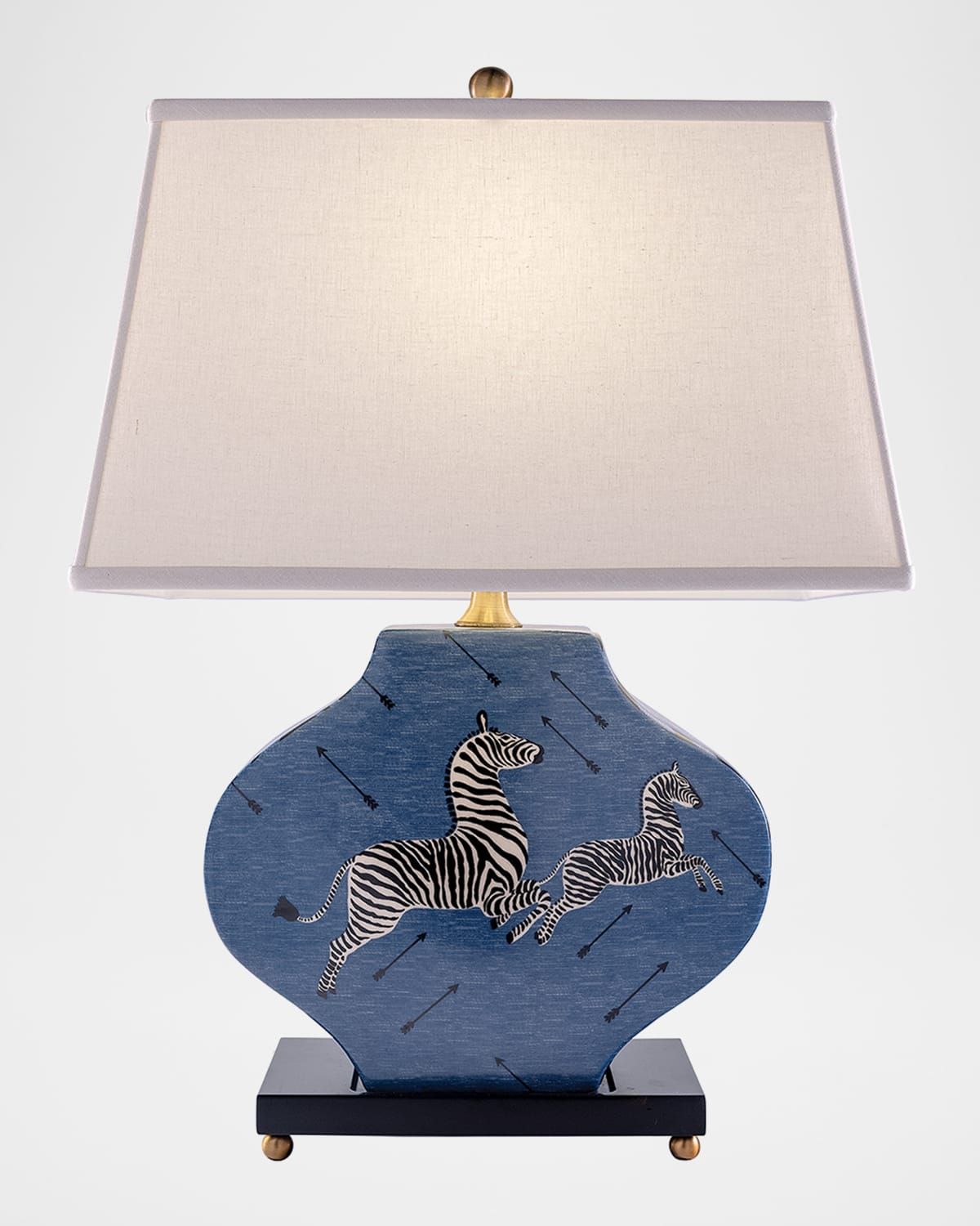Zebra Blue Lamp