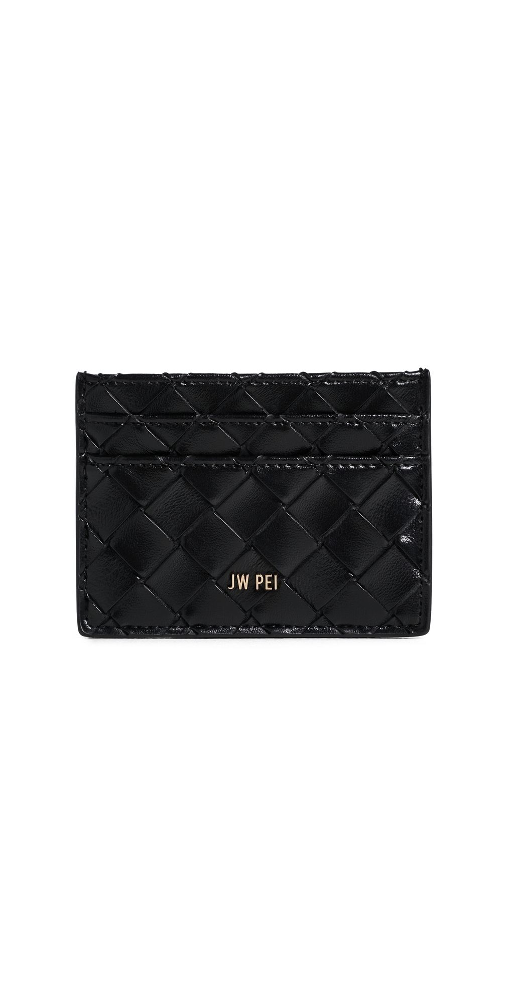 JW PEI Woven Texture Card Holder Black One Size