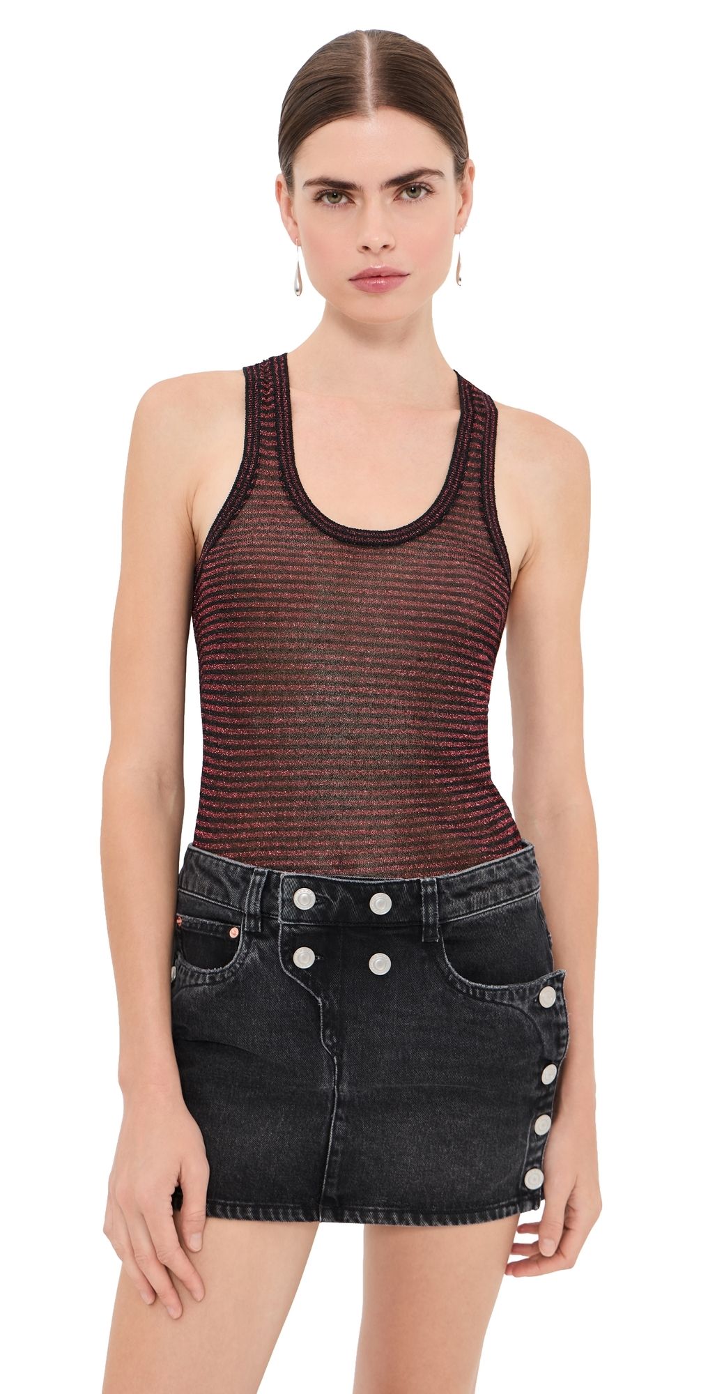Isabel Marant Cevara Shirt Black/Red 42