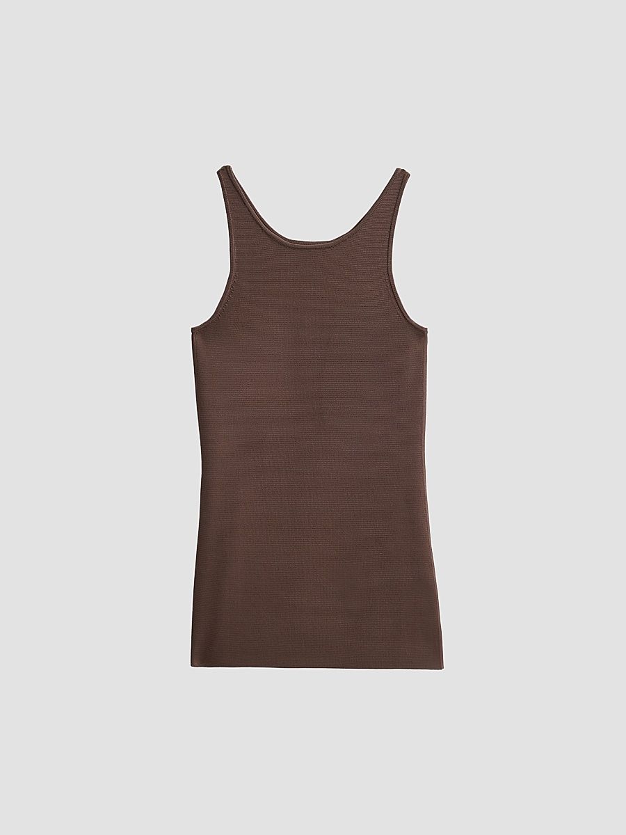 Women's Classic Compact Knit Tank - Walnut - Size XL