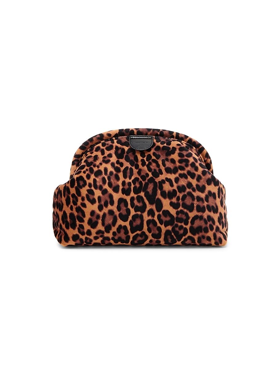 Women's Falabella Leopard-Print Velvet Convertible Clutch - Leopard