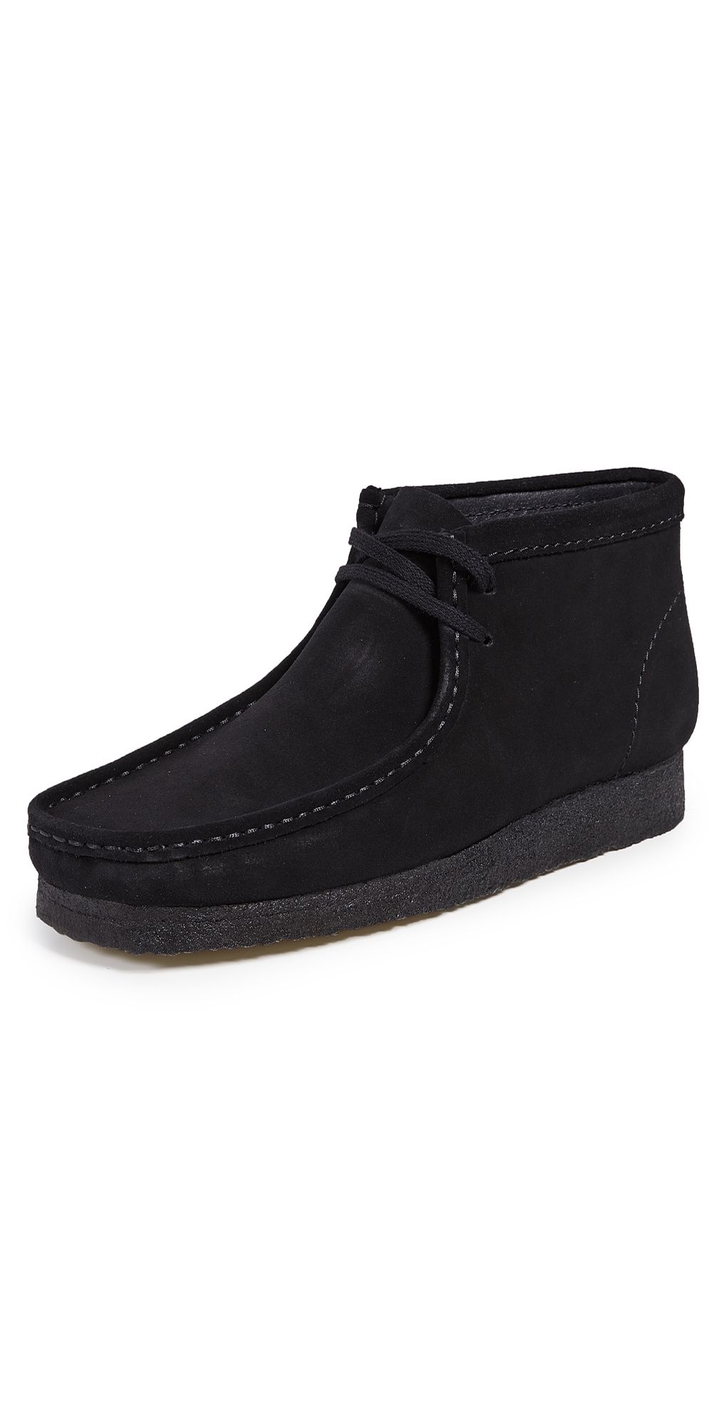 Clarks Suede Wallabee Boots Black 7.5