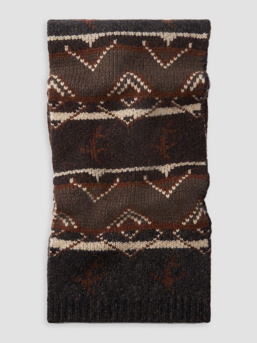 ZEGNA Men's Cashmere Blend Scarf - Dark Brown