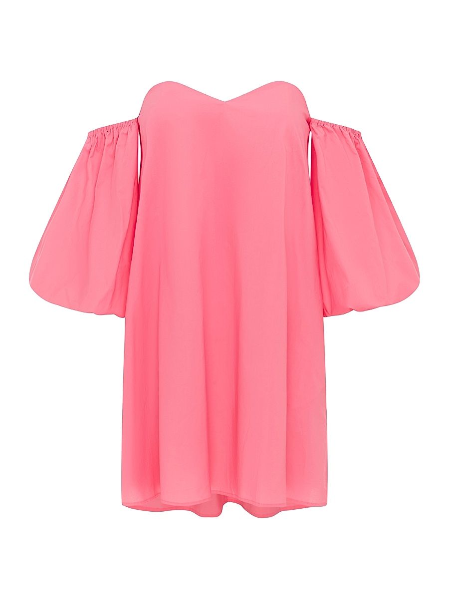 Women's Parker Off-The-Shoulder Minidress - Bubblegum - Size Medium