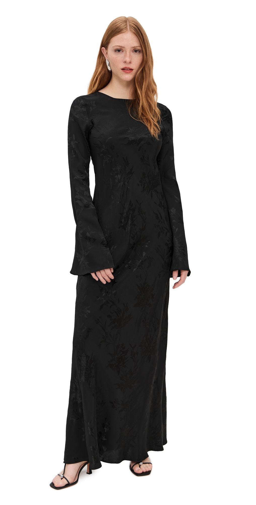 Hemant and Nandita Back Ties Maxi Dress Black S
