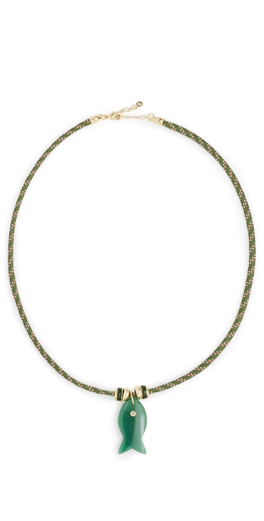 Lacey Ryan Paracord Fish Necklace Green One Size