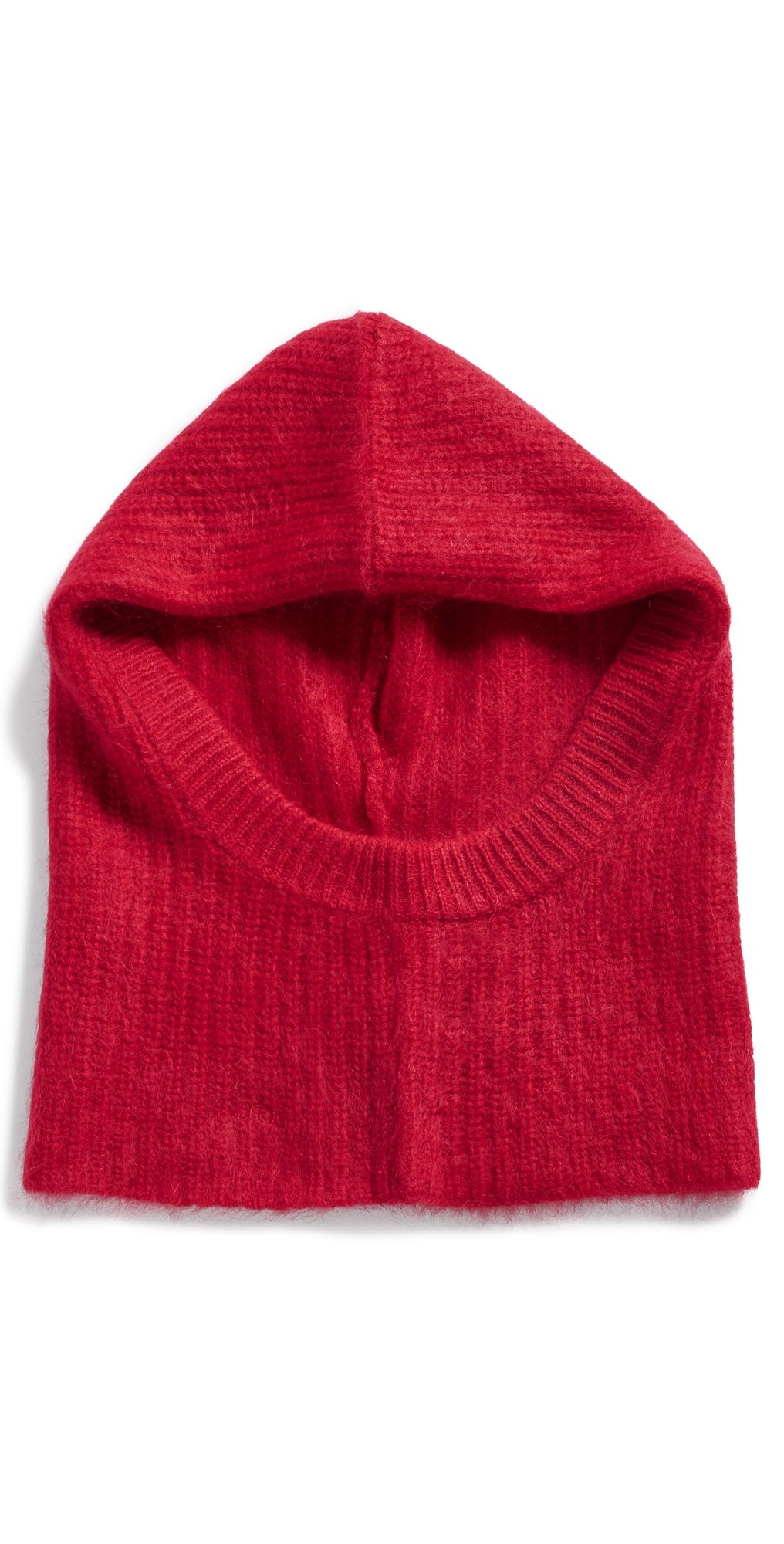 rag & bone Jada Brushed Cashmere Balaclava Red One Size