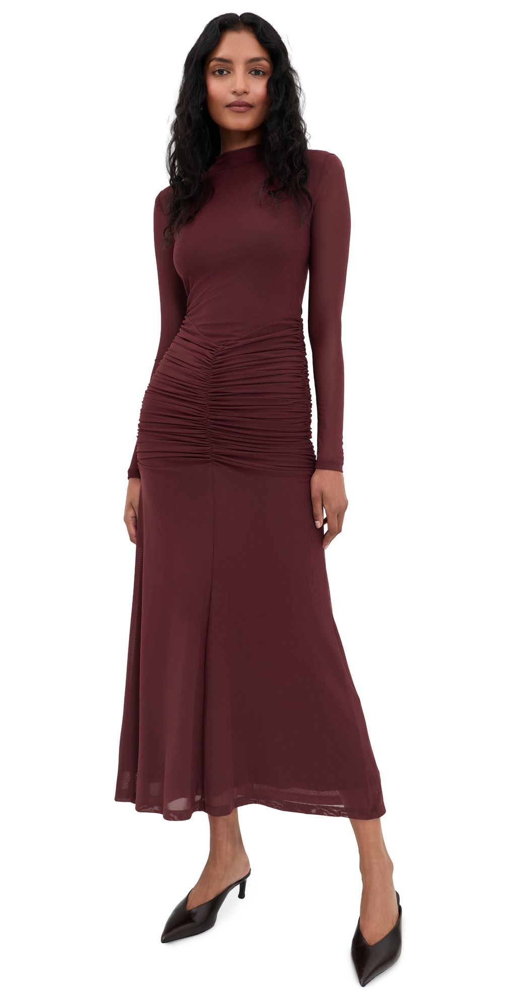 ASTR the Label Romy Dress Burgundy S