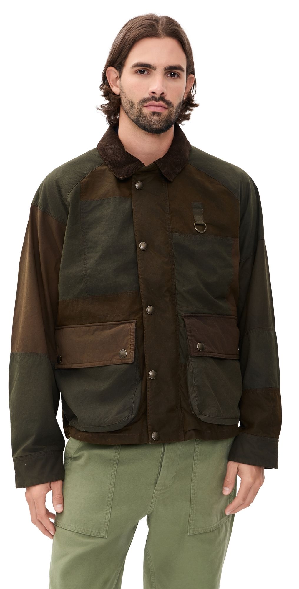 Polo Ralph Lauren Original Label Antique Wax Patchwork Utility Jacket Patchwork Multi XL