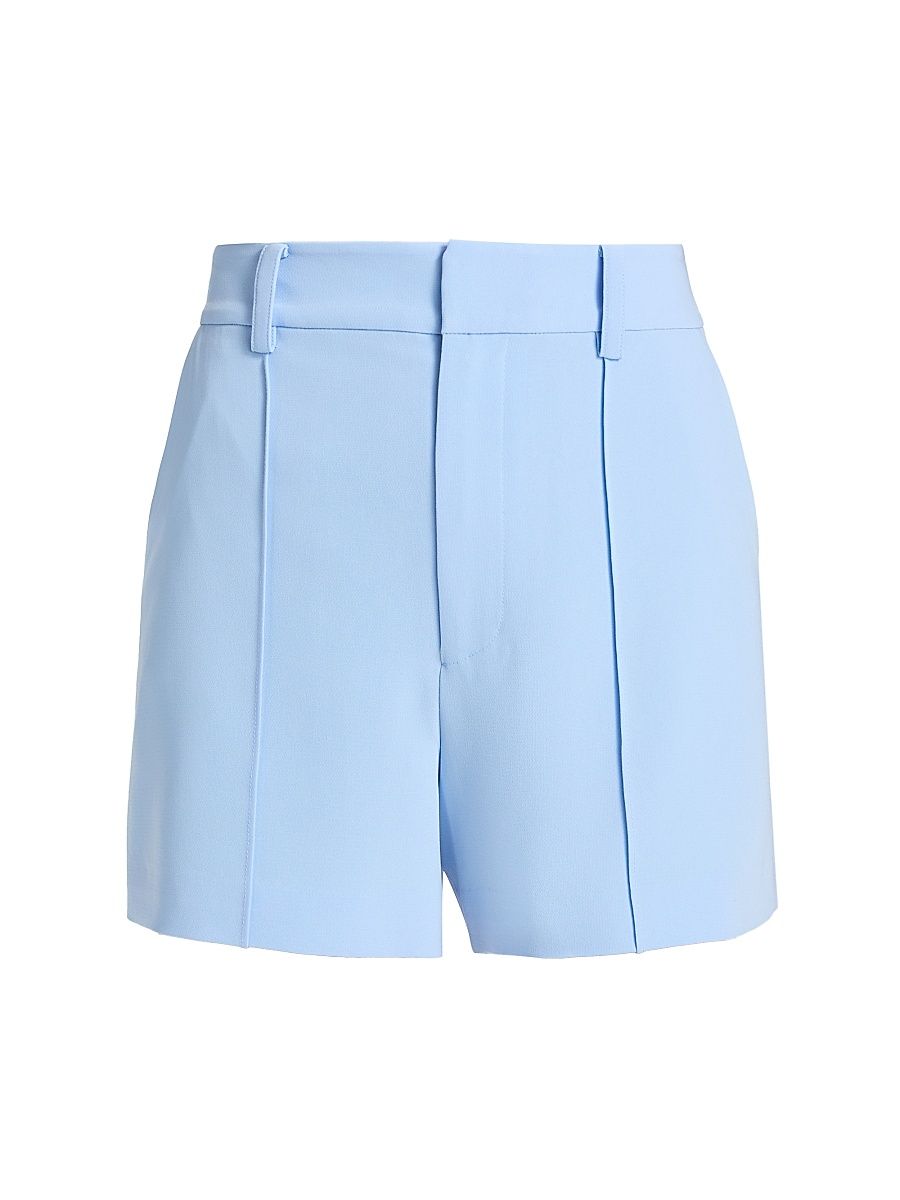 Women's Gabbi Pintuck High-Rise Shorts - Blue Wisteria - Size 12