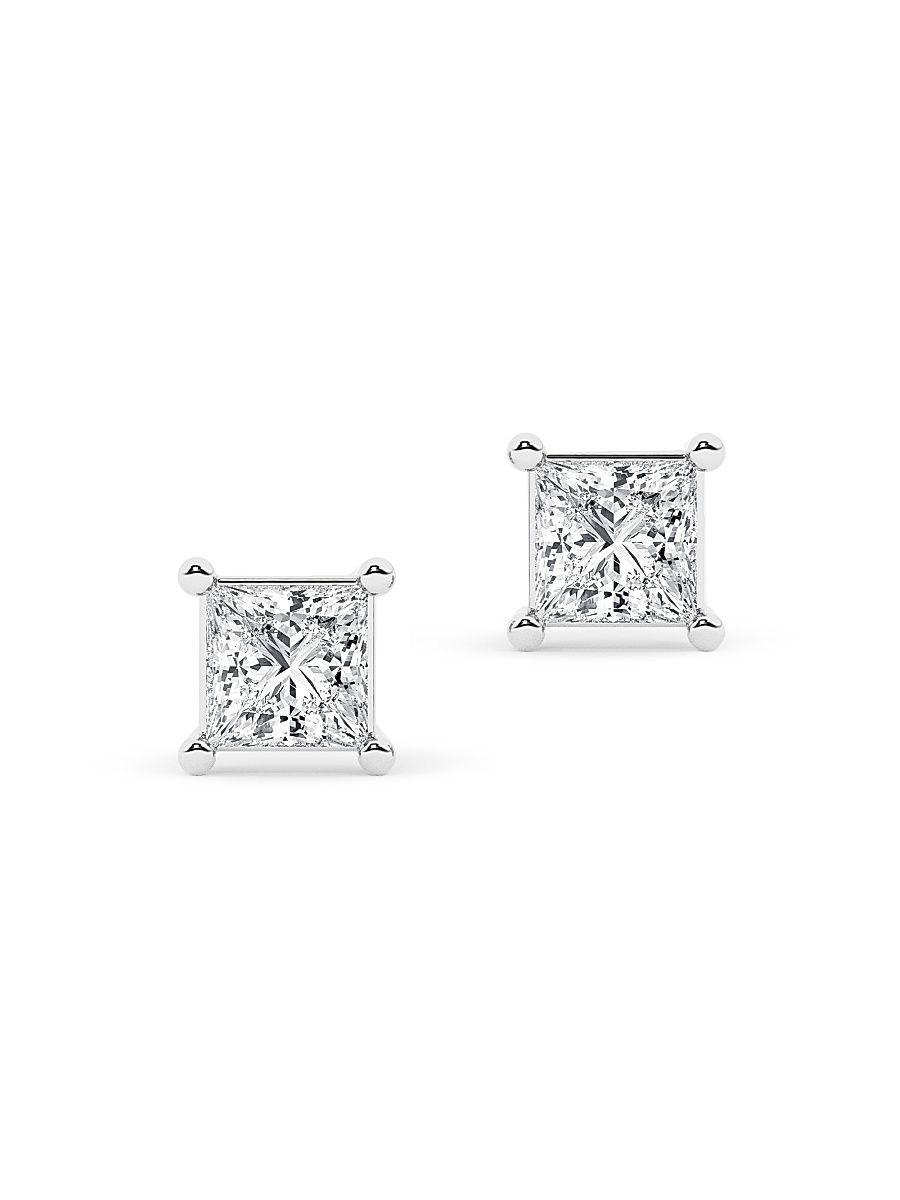 Women's 14K White Gold & 1.50 TCW Lab-Grown Diamond Stud Earrings - White Gold