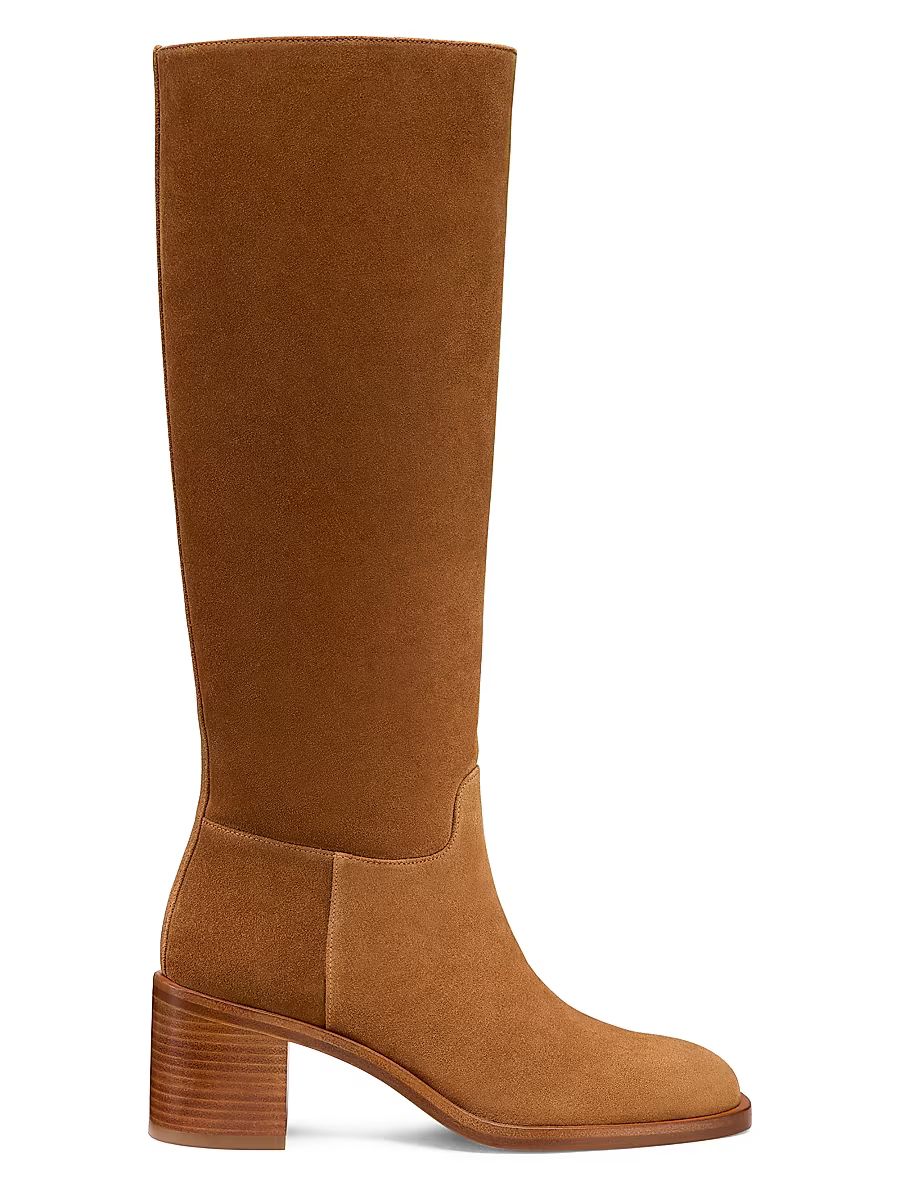 Women's Finn 55MM Suede Boots - Doe Luxe Saddle - Size 10