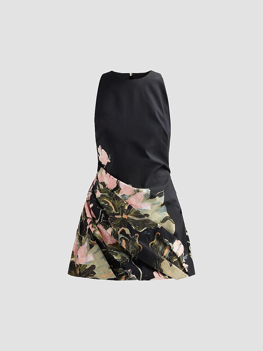 Acler Women's Lachine Botanical Print A-Line Mini Dress - Water Lily - Size 12