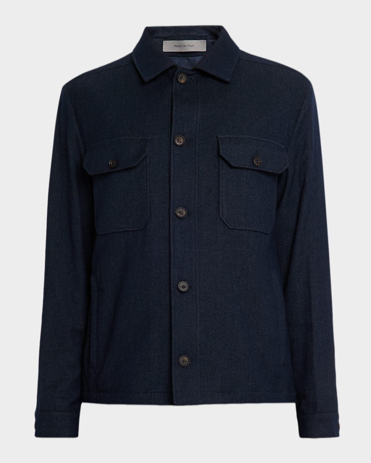 Men & apos;s Wool Shirt Jacket