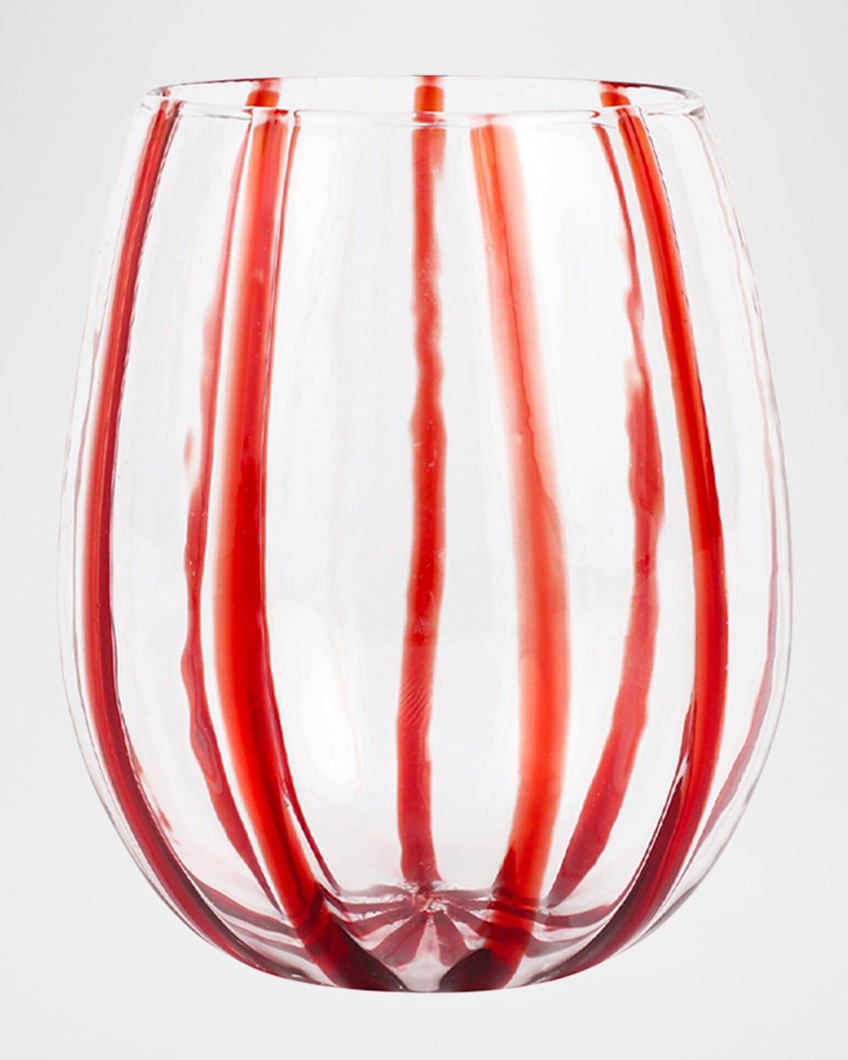 Nuovo Stripe Stemless Wine Glass