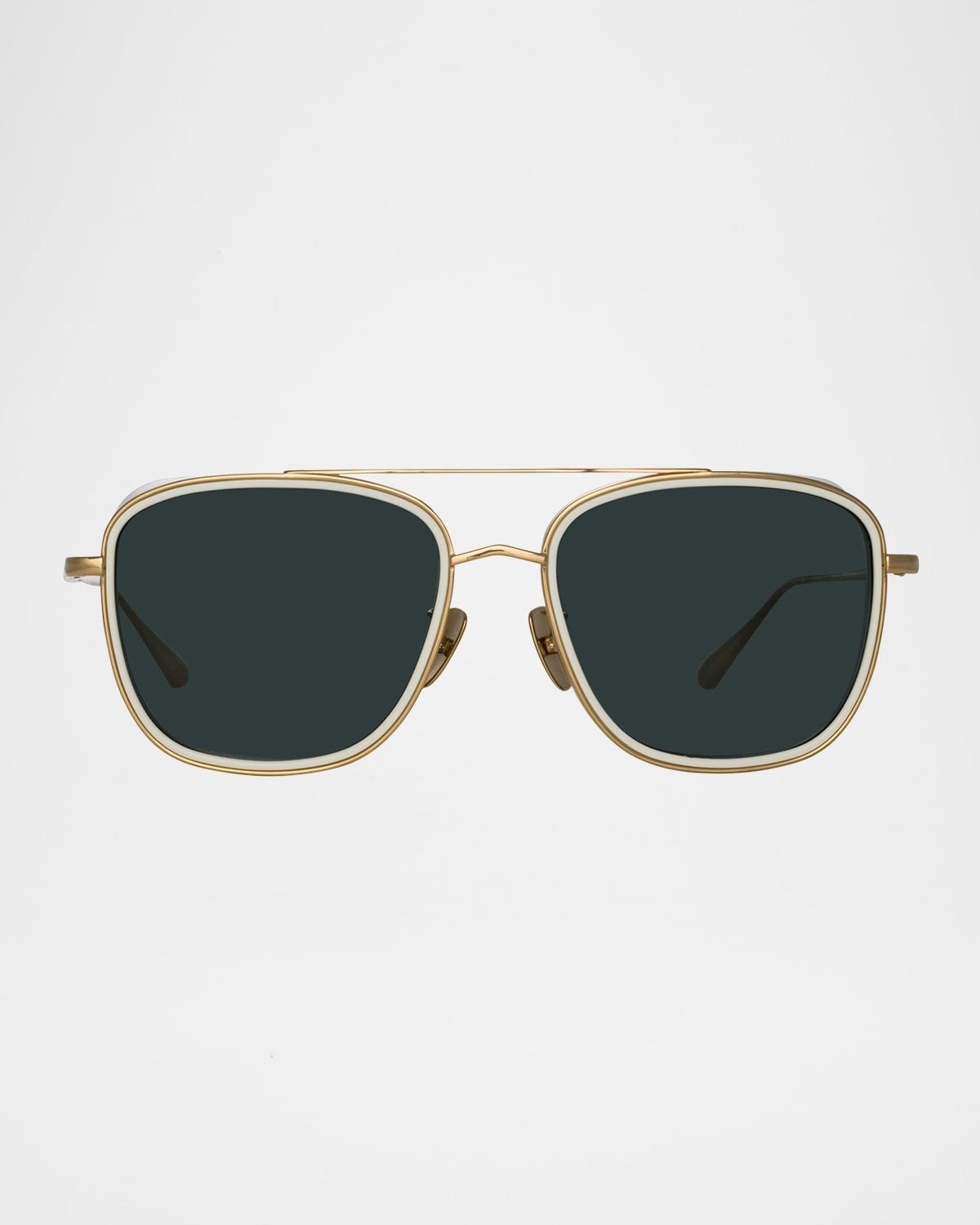 Jarvis 18K Gold-Plated Titanium Aviator Sunglasses