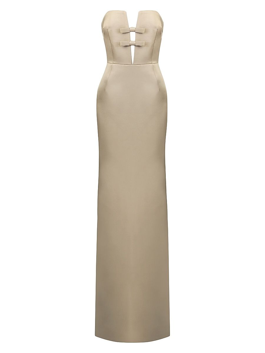 Women's Noa Strapless Column Gown - Ivory Eurphoria - Size 8
