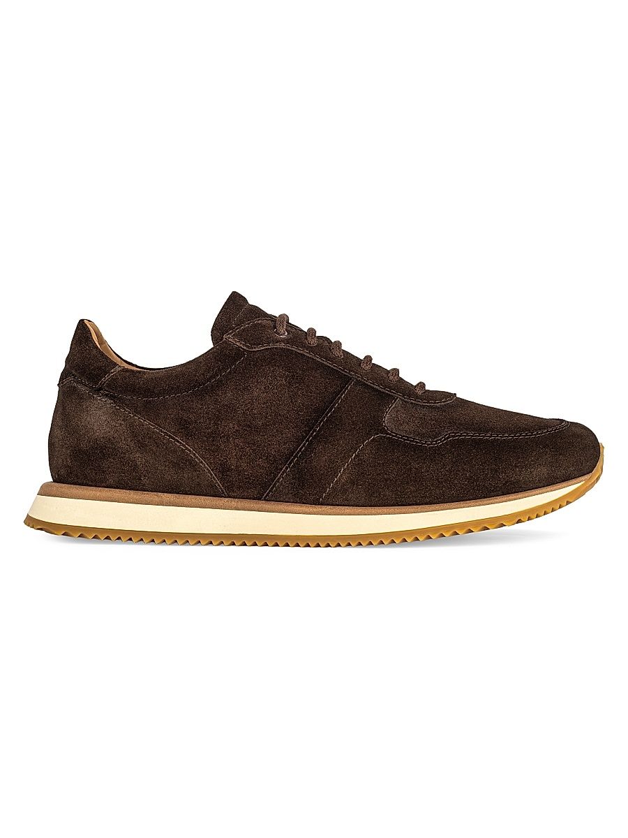 Men's Fanning Suede Low-Top Sneakers - Softy Tmoro Aero - Size 10.5