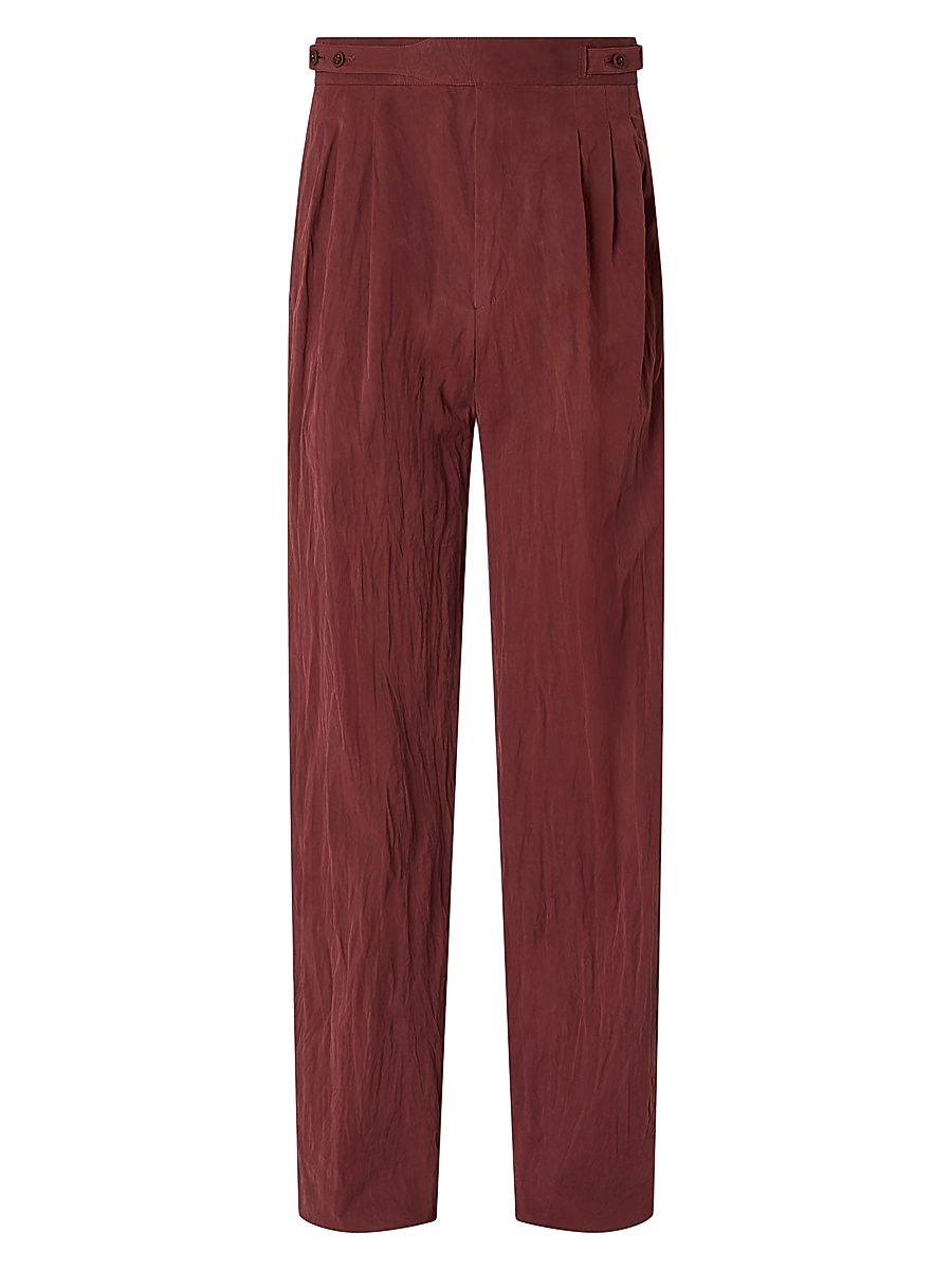 Men's Cotton Pants - Dark Burgundy - Size 38