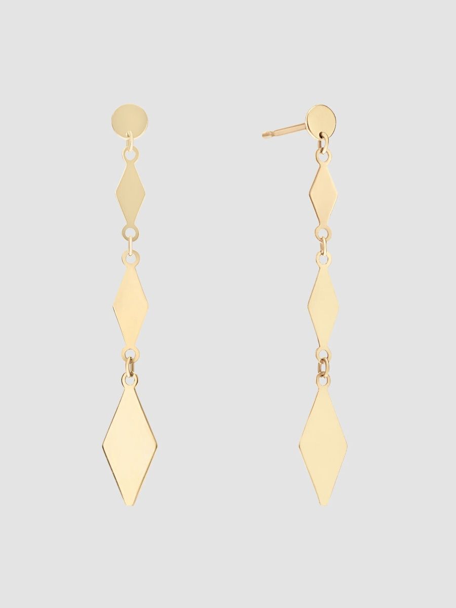 Lana Women's 14K Yellow Gold Kite Chain Drop Earrings - Yellow Gold