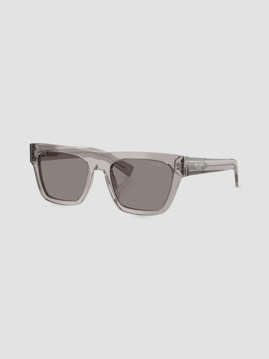 Prada Men's 55MM Rectangular Sunglasses - Grey