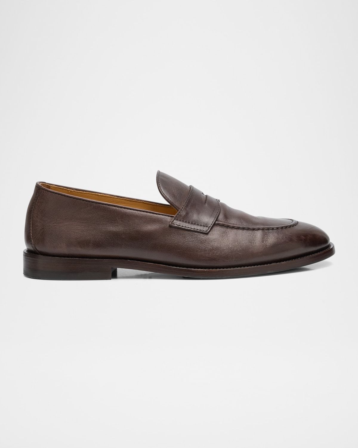 Men & apos;s Leather Penny Loafers