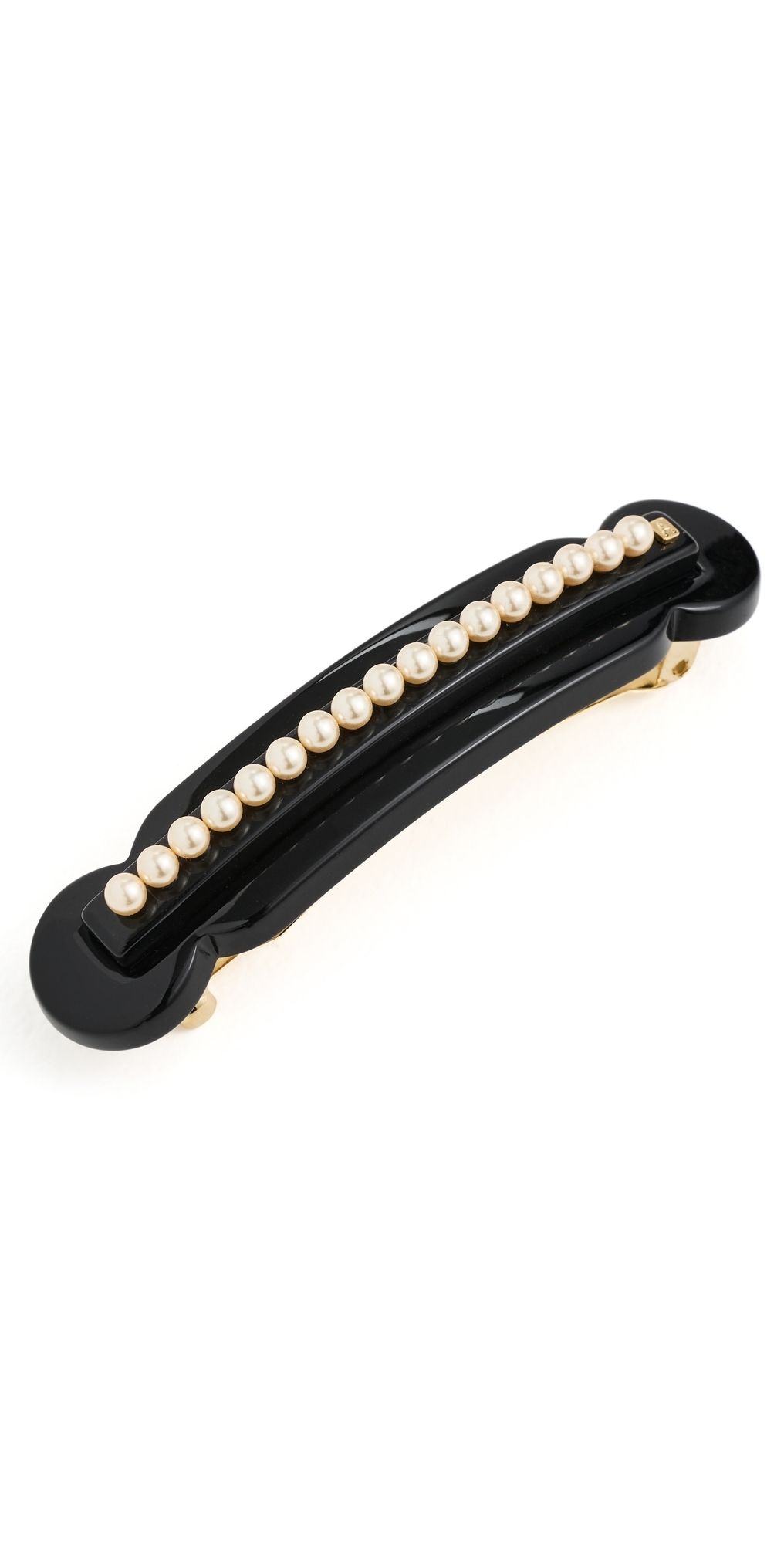 Alexandre de Paris Swarovski Pearl Barrette Black One Size
