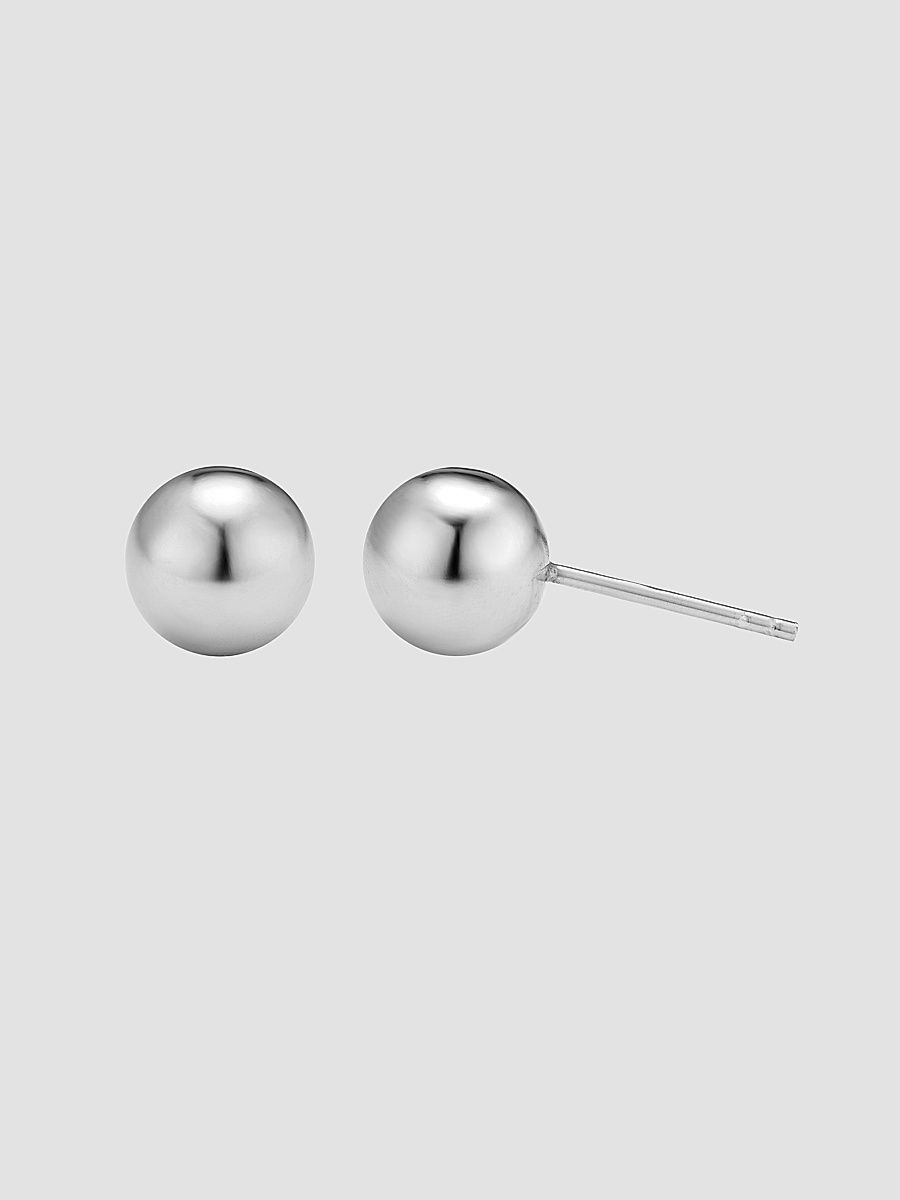 Women's Belle of the Ball Stud Earrings in Sterling Silver - Silver