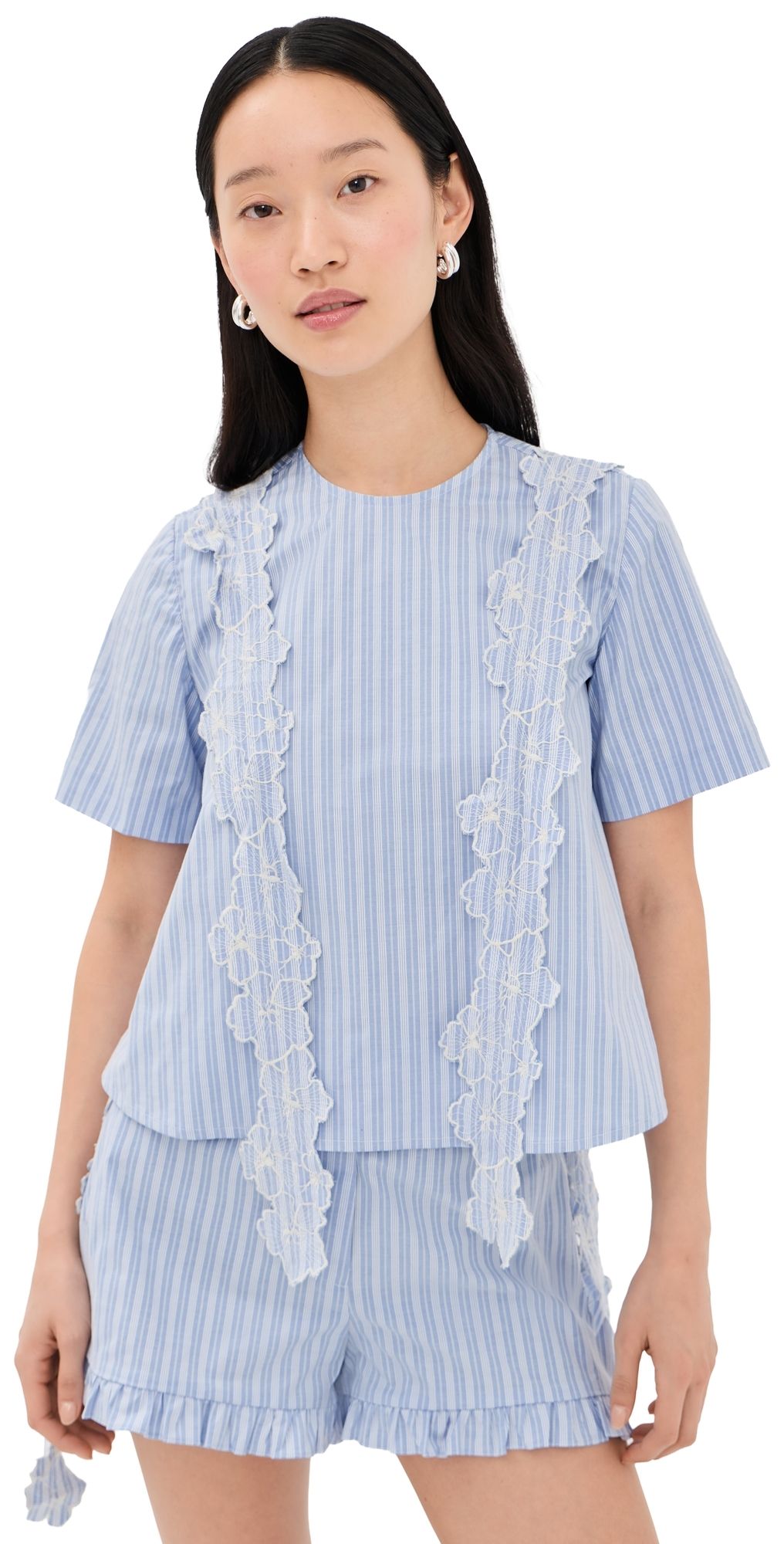 Kika Vargas Ronke Top Blue 10