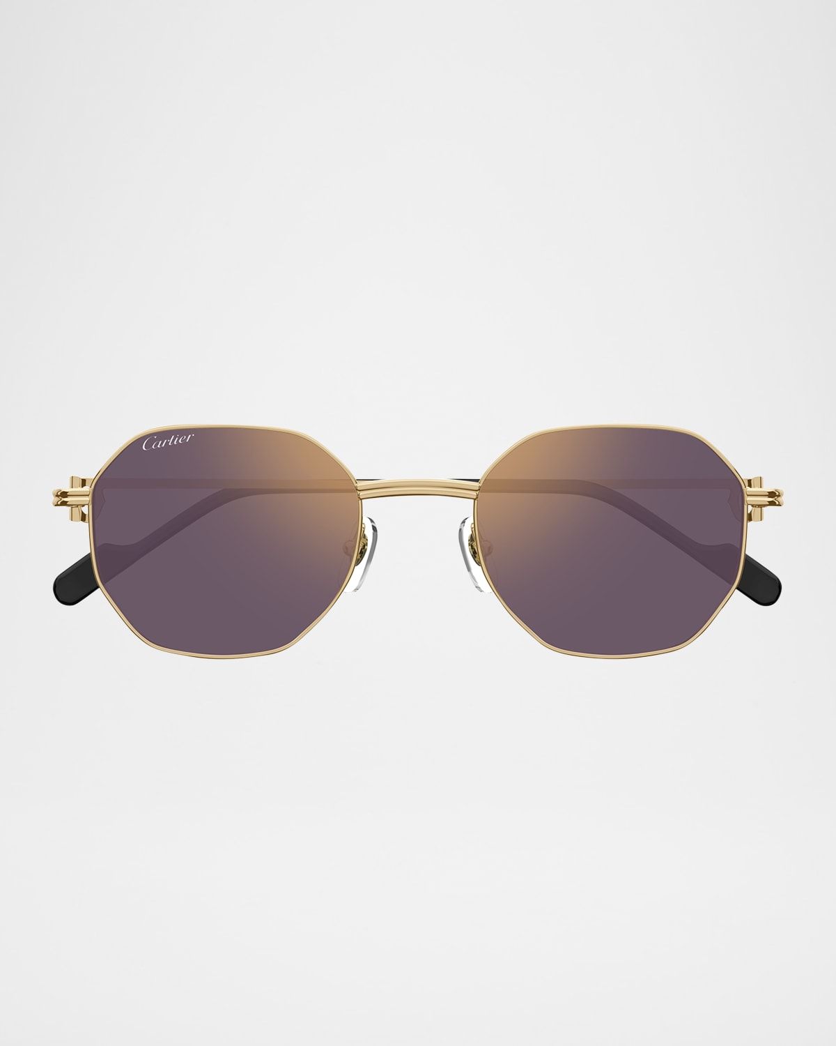 Mirrored Round Metal Sunglasses