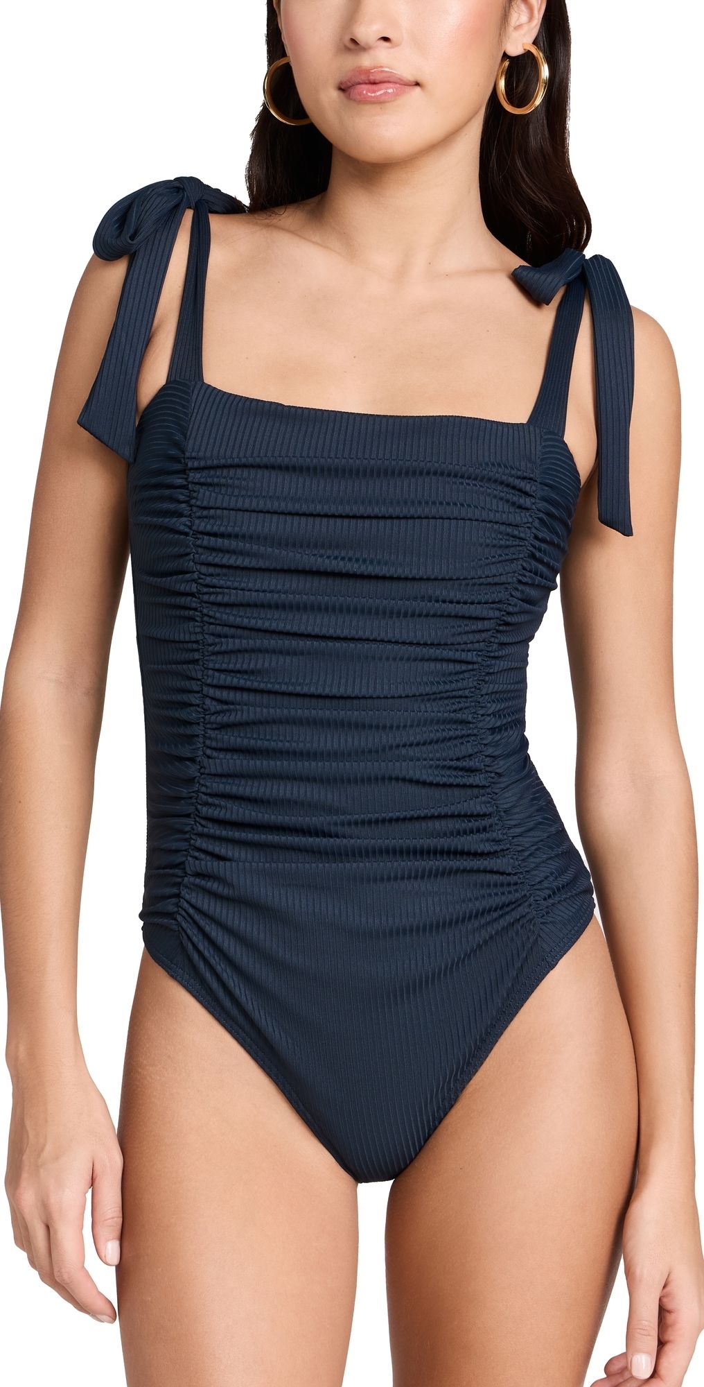 MINKPINK Constance Ruched One Piece Navy XS