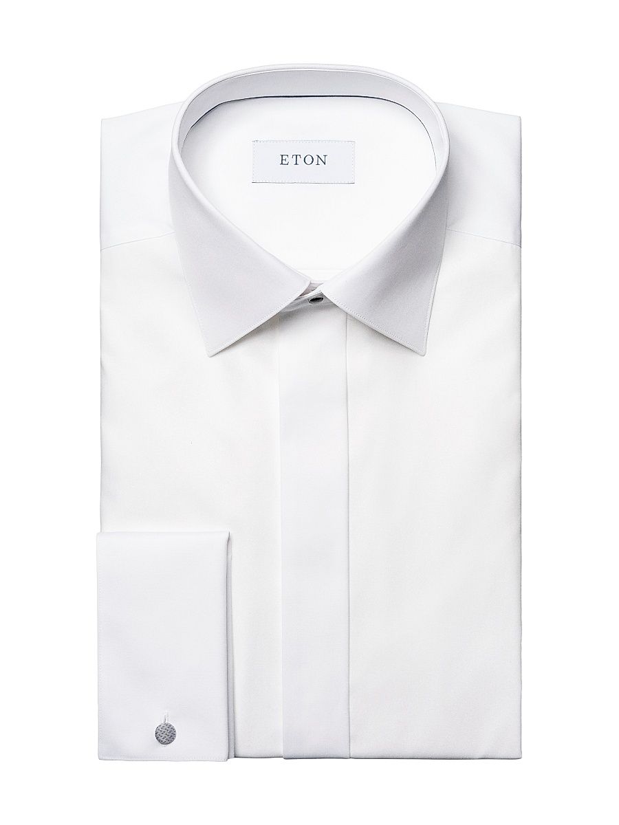 Men's Contemporary French Cuff Shirt - White - Size 16.5