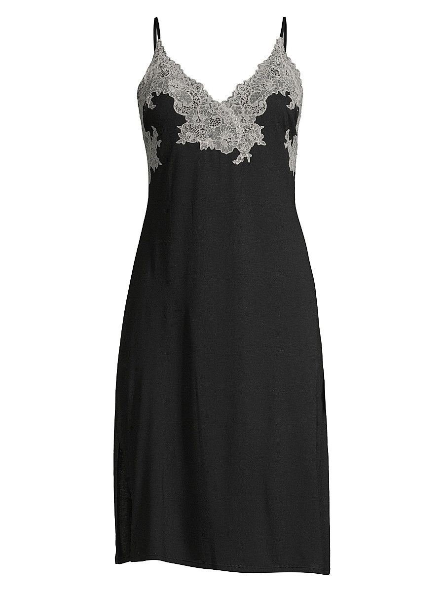 Women's Luxe Shangri-La Chemise - Black - Size XS