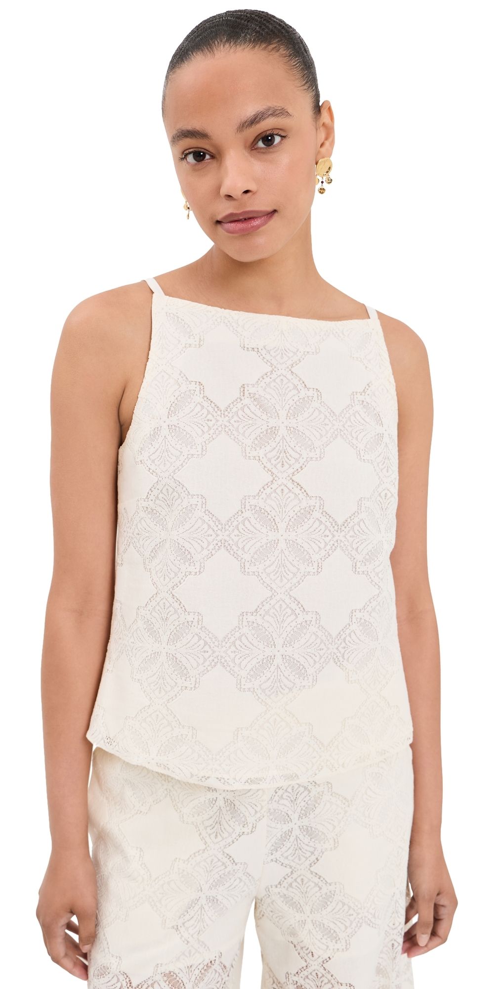 MISA Prisha Top Floral Medallion L