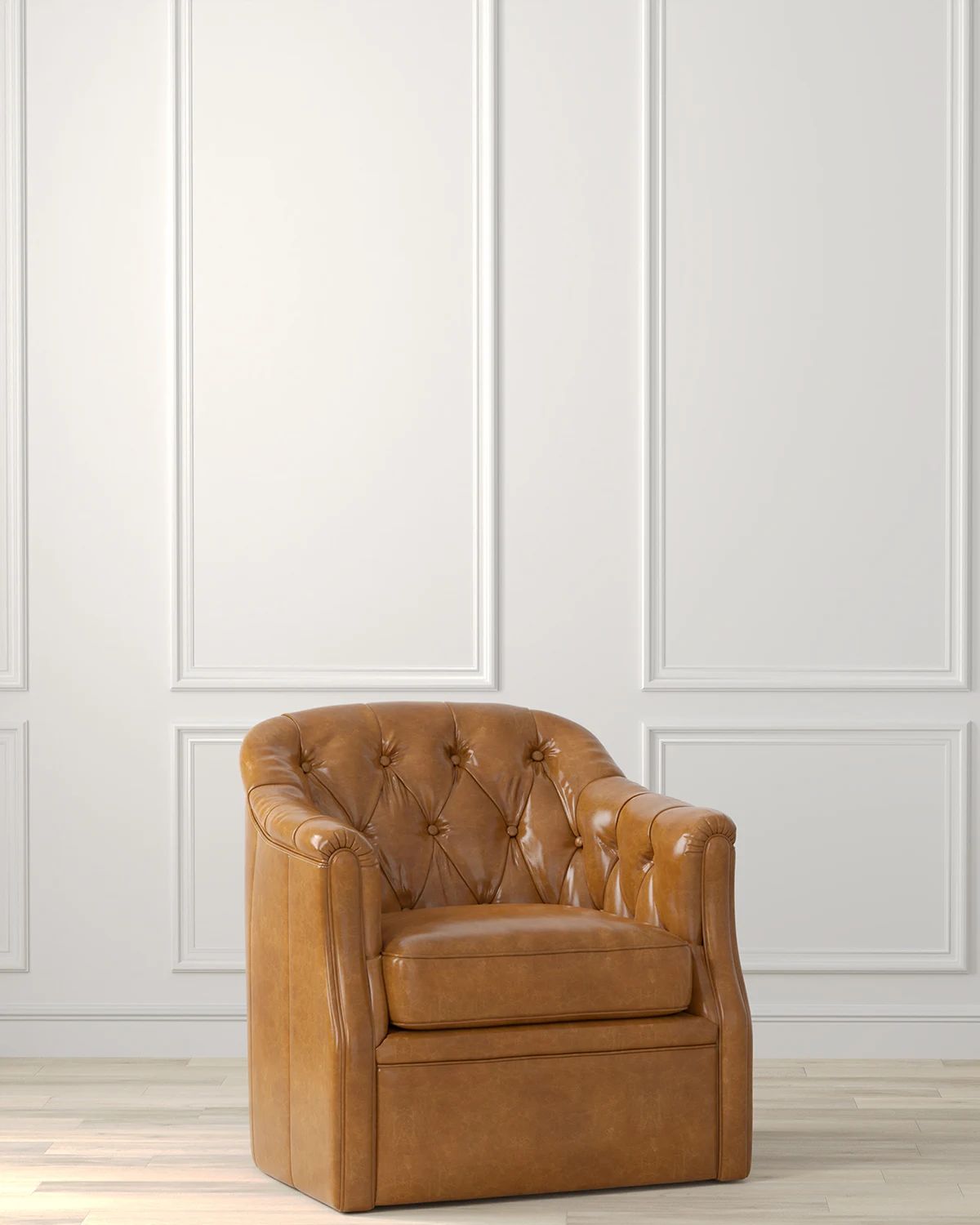 Coolidge Leather Swivel Chair