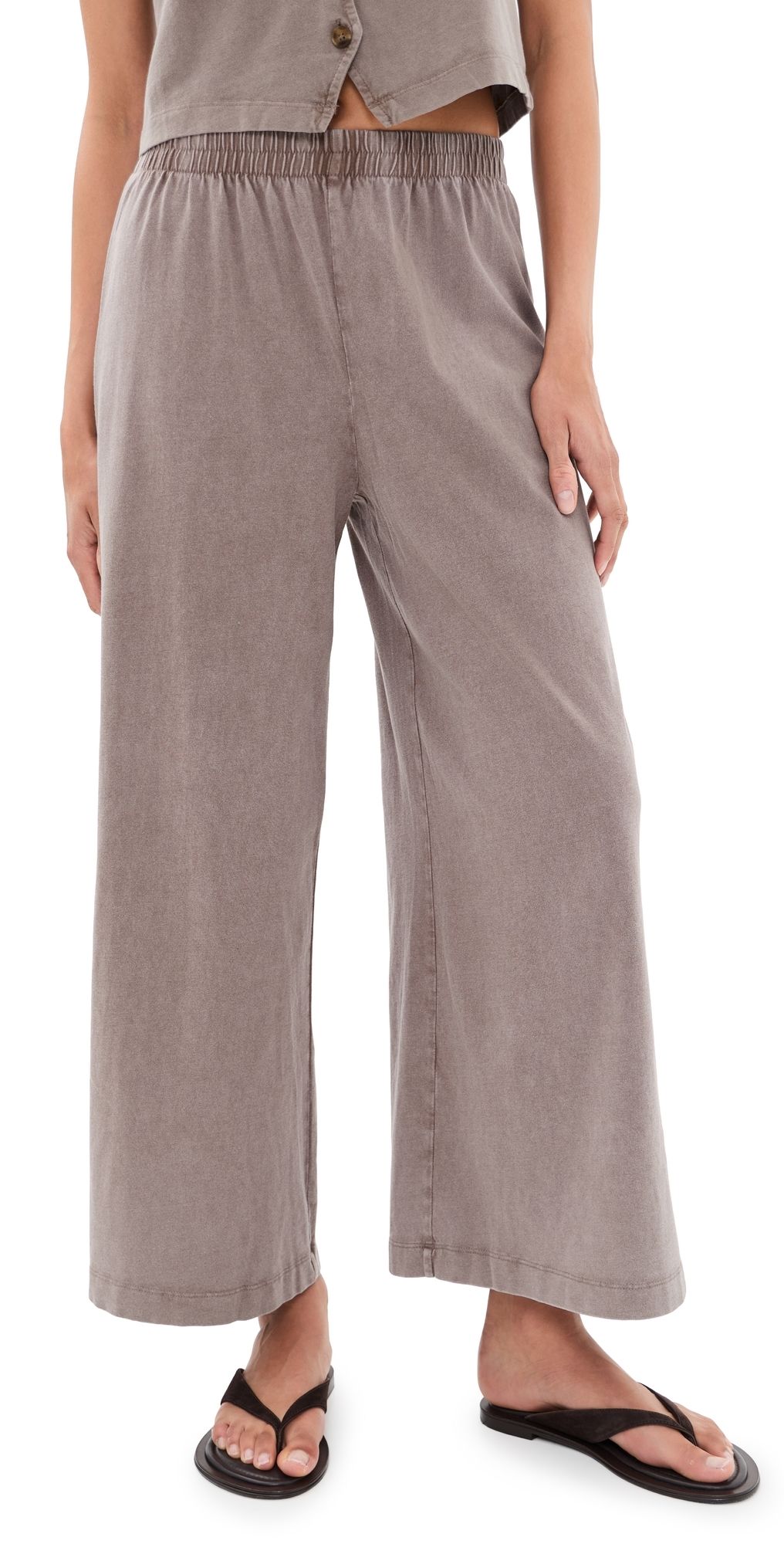 Z Supply Scout Jersey Pants Perfectly Taupe S