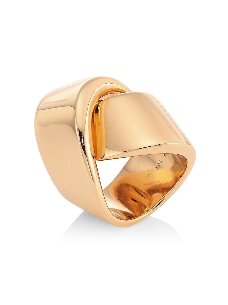 Women's Abbraccio 18K Rose Gold Ring - Rose Gold - Size 6