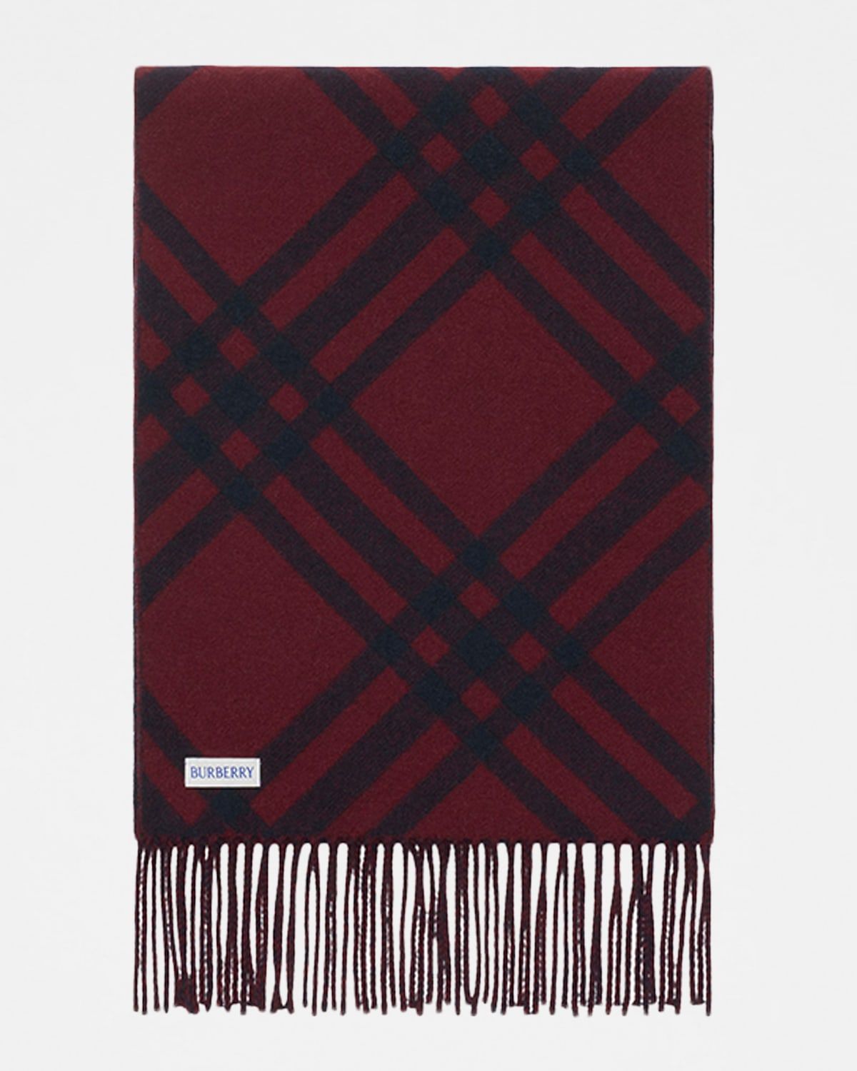 Check Double-Faced Cashmere Scarf