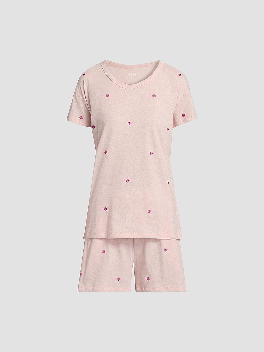 Women's Jada Posy Boxer Pajamas - Petal Pink - Size XL