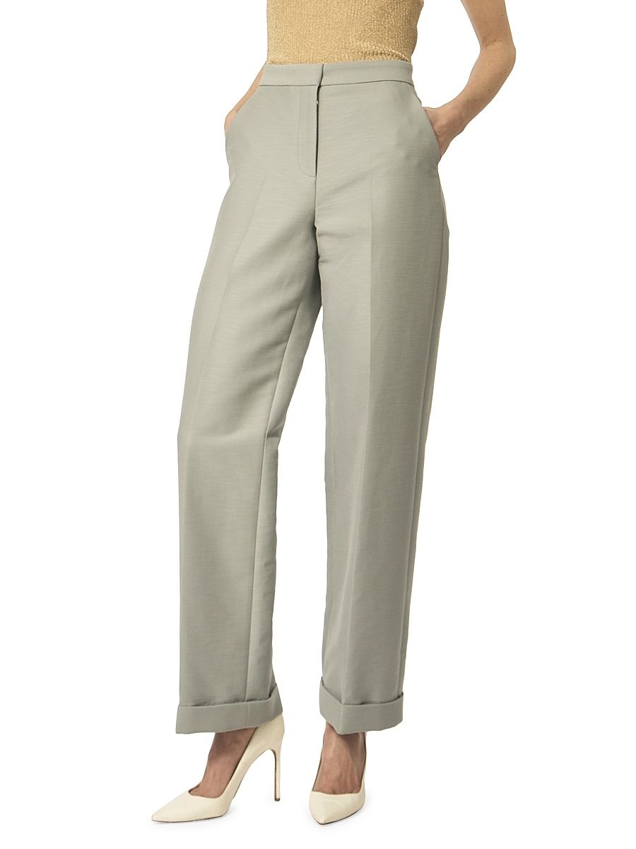 Women's The Nico Straight-Leg Trousers - Slate - Size 6