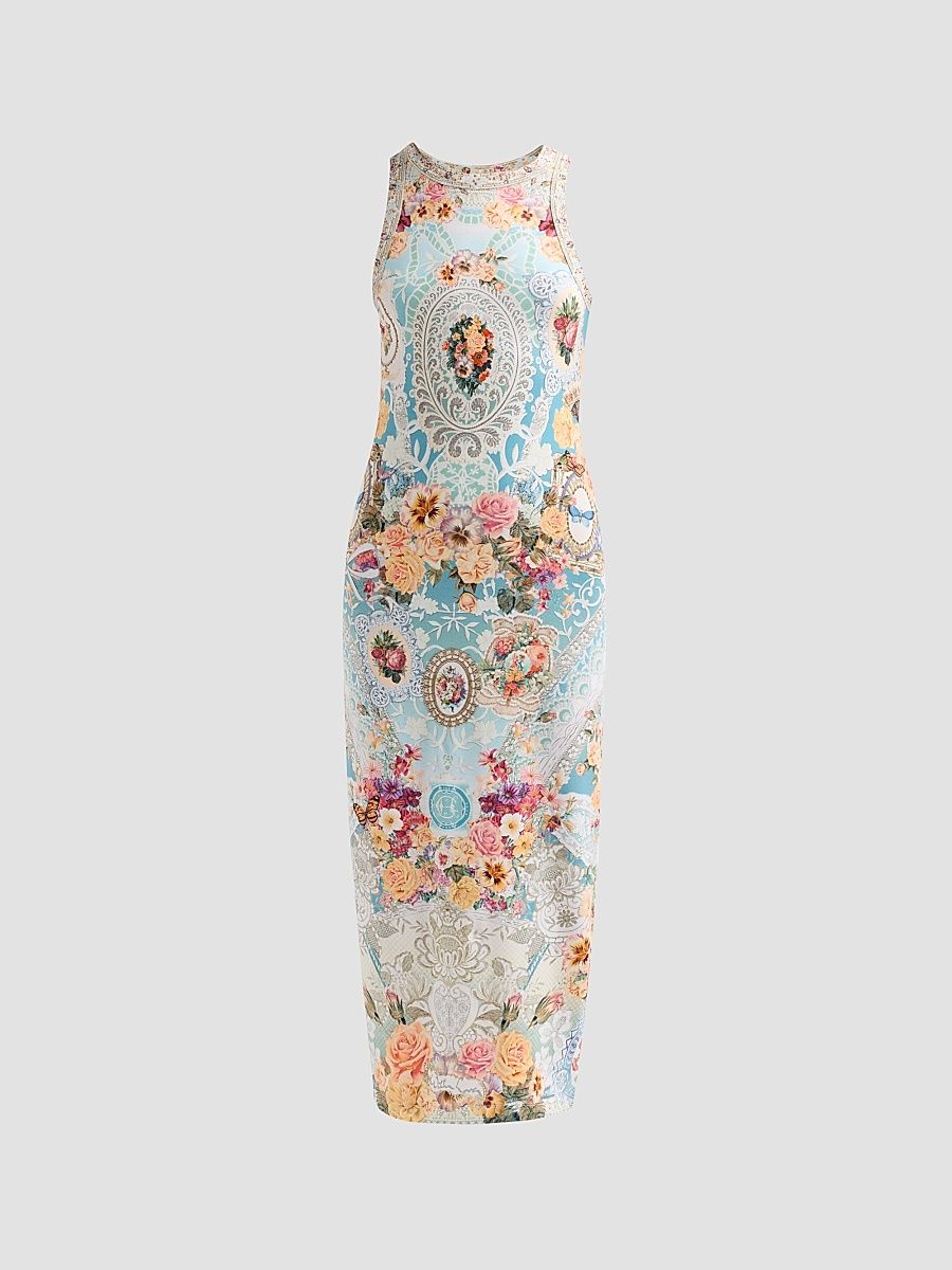 Women's A Taste For Lace Jersey Tank Midi-Dress - A Taste For Lace - Size Small